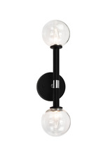 Matteo Lighting W75302BKCL - Stellar Black Wall Sconce