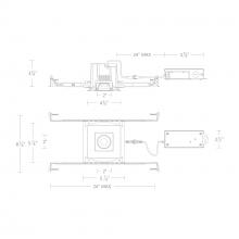 WAC Canada R3BSA-FCS-BN - Ocular 3.0 5CCT Square Adjustable Trim and Remodel Housing with New Construction Frame-In Kit and