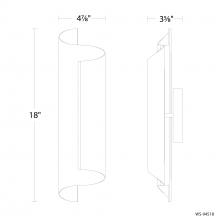 Modern Forms Canada WS-94518-30-BK - Pirouette Wall Sconce Light