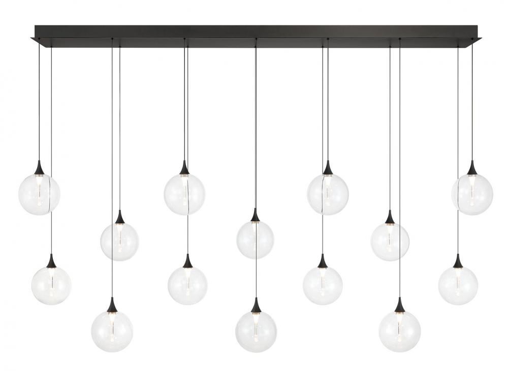 Iissa-Chandelier-14Lt-72In-BK-CL