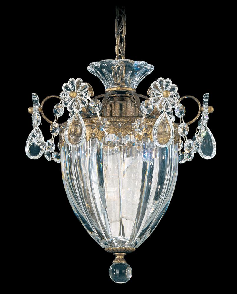 Bagatelle 1 Light 120V Mini Pendant in Aurelia with Radiance Crystal