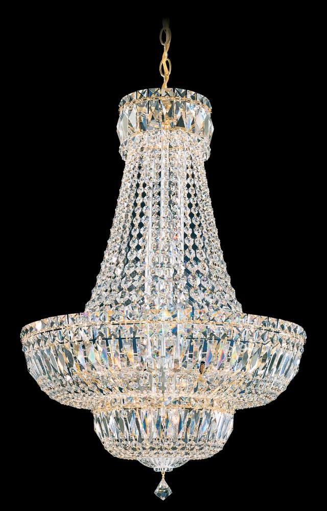 Petit Crystal Deluxe 20 Light 120V Pendant in Aurelia with Optic Crystal