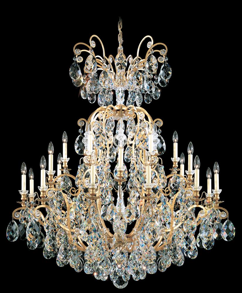 Renaissance 25 Light 120V Chandelier in Heirloom Bronze with Crystals from Swarovski®