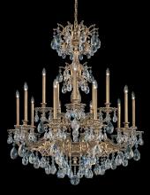 Schonbek 1870 5686-83R - Milano 15 Light 120V Chandelier in Florentine Bronze with Radiance Crystal