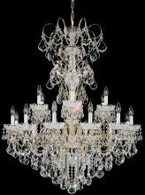 Schonbek 1870 3660-211H - New Orleans 18 Light 120V Chandelier in Aurelia with Clear Heritage Handcut Crystal