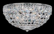 Schonbek 1870 1560-40R - Petit Crystal 4 Light 120V Flush Mount in Polished Silver with Radiance Crystal