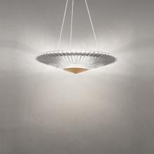 Schonbek 1870 S7219-700H - Origami 19IN LED 3000K/3500K/4000K 120V/277V Pendant in Aged Brass with Heritage Handcut Crystal