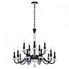 Schonbek 1870 S9338-26OH - Amadeus 15 Light 120V Chandelier in French Gold with Optic Haze Quartz