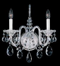 Schonbek 1870 2991-211R - Sterling 2 Light 120V Wall Sconce in Aurelia with Clear Radiance Crystal