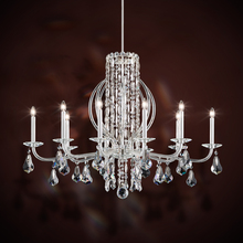 Schonbek 1870 RS8310N-51R - Siena 10 Light 120V Chandelier in Black with Radiance Crystal