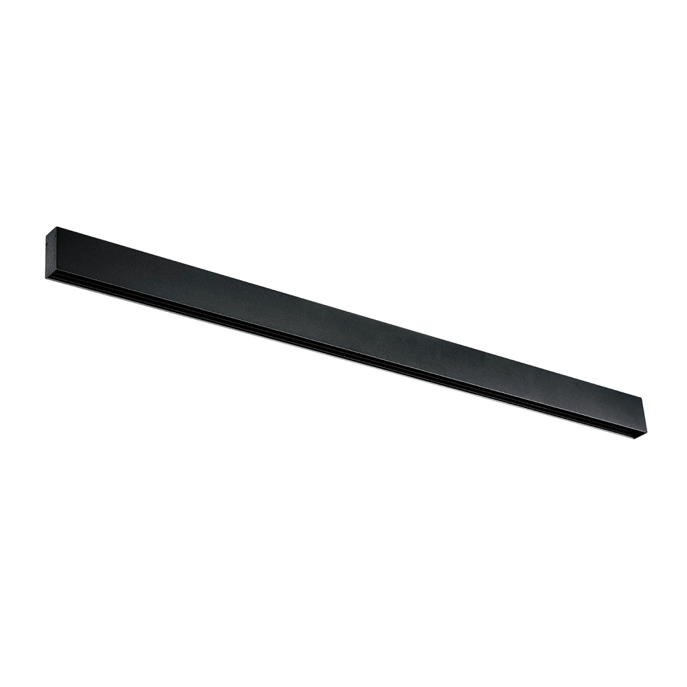 MAGNA Black 1 Meter surface / pendant mount magnetic channel with Center Feed