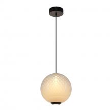 Artcraft AC6940WH - Celeste Integrated LED Pendant 12", White with Diamond Glassware