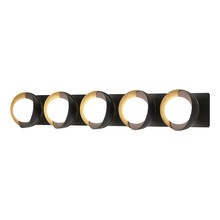 Hubbardton Forge - Canada 201379-SKT-10-86-GG0711 - Brooklyn 5-Light Straight Double Shade Bath Sconce