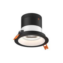 Dals RC04-CC-20-RGWH-TBK - 4in Modular Downlight, 5CCT, 20 degree Beam Angle, Regressed, White, Black Trim